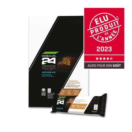 Barres protéinées Achieve H24 Chocolate Chip Cookie Dough 6 barres de 60g chacune