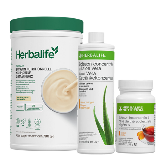 Boisson instantanée à base de thé, Boisson Concentrée à l’Aloe, Formula 1 - Boisson Nutritionnelle - Vanille Onctueuse 780GR
